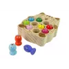 LEAN TOYS Gioco in legno di pesca con 2 canne da pesca gattino