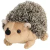 LEAN TOYS Mascotte riccio di peluche marrone 17,5 cm