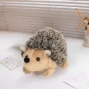 LEAN TOYS Mascotte riccio di peluche marrone 17,5 cm
