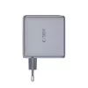 TECH-PROTECT POWERVISION NC140W-GaN Caricabatterie da rete 4 porte PD 140W / QC3.0 grigio scuro