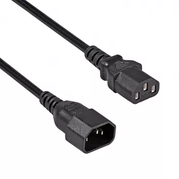 Akyga AK-PC-07C cavo di prolunga CU IEC C13 a C14 3m nero
