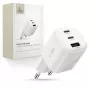 TECH-PROTECT NCA100W-GAN-AVS caricabatterie GaN 3 porte PD 3.2 100W / QC3.0 bianco
