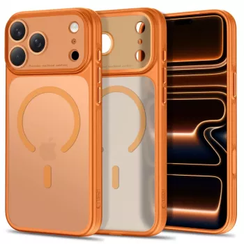 TECH-PROTECT MagPrime MagSafe CC iPhone 17 Pro / 18 Pro Cosmic Orange opaco