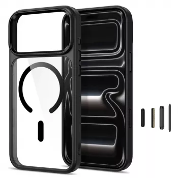 Tech-Protect Magmat custodia trasparente MagSafe per iPhone 17 Pro Max / 18 Pro Max - nero