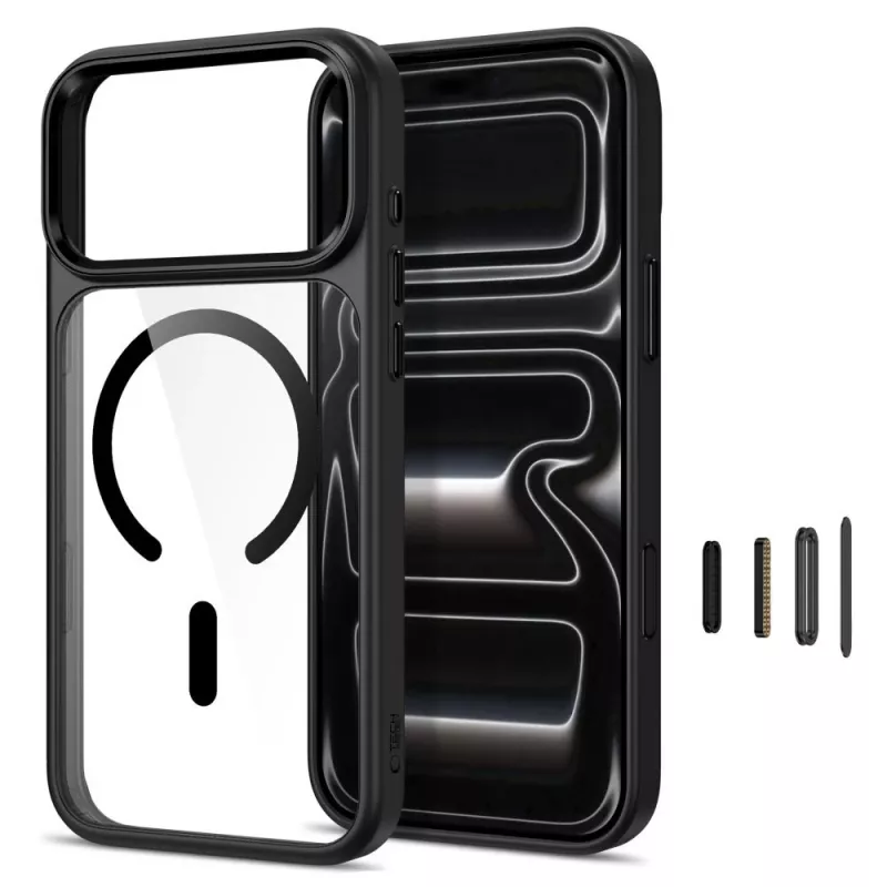 Tech-Protect Magmat custodia trasparente MagSafe per iPhone 17 Pro Max / 18 Pro Max - nero