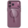 Tech-Protect Magmat custodia trasparente MagSafe per iPhone 17 Pro Max / 18 Pro Max - rosso ciliegia scuro