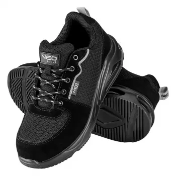 NEO TOOLS Scarpe antinfortunistiche S1 SR Neo Air, modello basso, puntale in acciaio, riflettenti, taglia 46