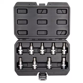 NEO TOOLS Inserti esagonali con chiave a bussola da 55 mm, set da 9