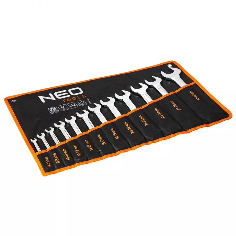 NEO TOOLS set chiavi a forchetta doppia 6-32 mm, 12 pezzi