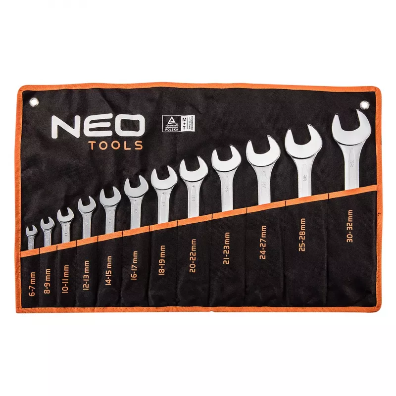 NEO TOOLS set chiavi a forchetta doppia 6-32 mm, 12 pezzi