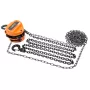 NEO TOOLS paranco a catena 2 t, 3 m manuale a leva con freno a doppio cricchetto, catena di sollevamento G80, ganci girevoli forgiati