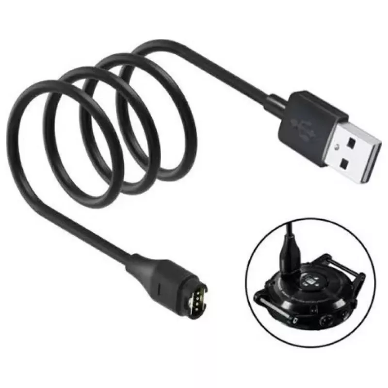 Cavo di ricarica USB-A Beline per smartwatch Garmin 1 m nero