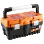NEO TOOLS 18 cassetta portautensili TOP-84-102 | organizer a braccio con 2 ripiani e chiusure in metallo