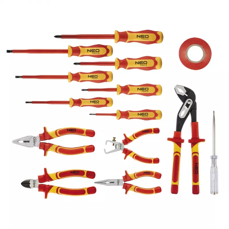 NEO TOOLS Set di pinze e cacciaviti 1000V, 13 pz.