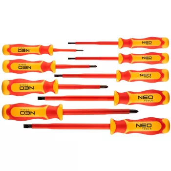 NEO TOOLS set 9 pezzi cacciaviti isolati 1000V con cercafase