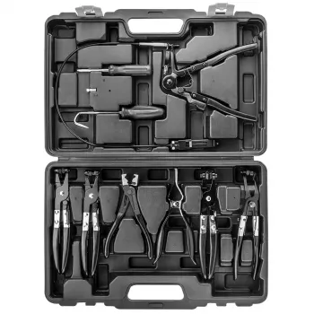 NEO TOOLS set 9 pezzi pinze per fascette con impugnature ergonomiche e custodia