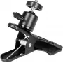 Camrock BH-1 morsetto universale con mini testa a sfera, portata 1 kg, alluminio (CR2158)