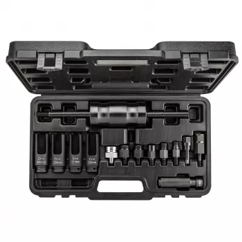 NEO TOOLS set di 14 pezzi per estrazione iniettori con martello a slitta