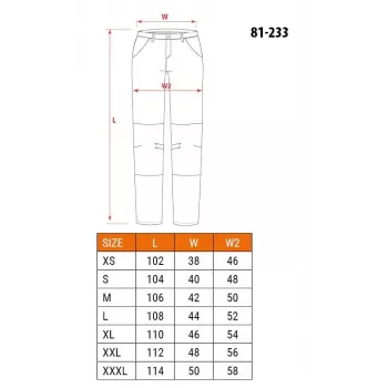 NEO TOOLS 81-233-XXL pantaloni protettivi nero taglia XXL