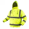 NEO TOOLS giacca bomber ad alta visibilità leggermente isolata per abbigliamento da lavoro, giallo fluorescente, taglia XXL