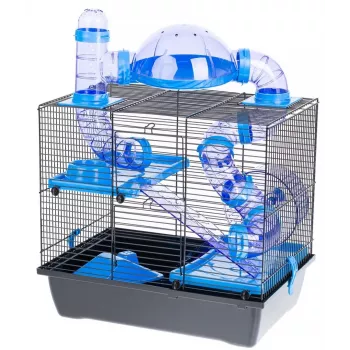 INZ INTER-ZOO Rocky gabbia per uccelli blu 420x290x550 mm
