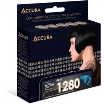 Accura cartuccia d'inchiostro ciano compatibile per Brother LC1280XLC/LC1240XLC/LC1220XLC (alta resa, 1200 pagine)