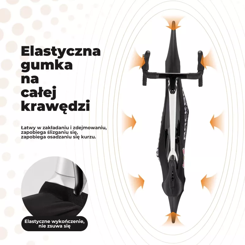 Copribici elastico Rockbros D95 per bici 26-29 pollici, 700C, nero