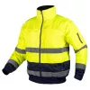 NEO TOOLS Giacca da lavoro alta visibilità 3 in 1 con isolamento, giallo/blu navy, taglia M