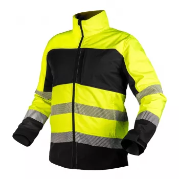 NEO TOOLS Giacca da lavoro softshell alta visibilità giallo-nero XXL