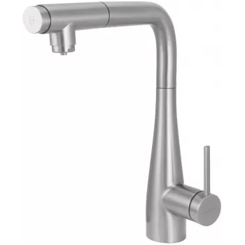 DEANTE BRE_F75M Rubinetto da cucina con attacco per filtro acqua e doccetta estraibile, cromo