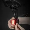 ROCKBROS Q2S luce posteriore per bici con rilevamento intelligente della frenata e cavo USB-C - nero