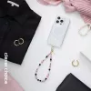 Crong Phone Charm - cinturino per telefono con perle eleganti (lanyard universale)