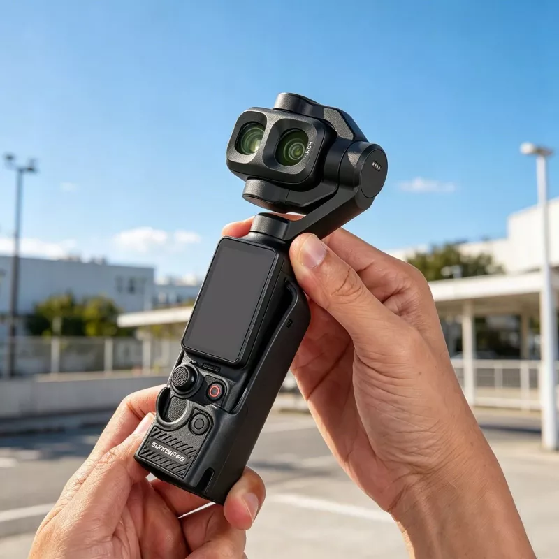 SUNNYLIFE OP4-BHT200-D custodia protettiva in TPU per DJI Osmo Pocket 3 / 4 / 4P - nero