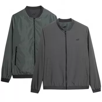 Giacca reversibile da uomo 4F M013 oliva/grigio SS23