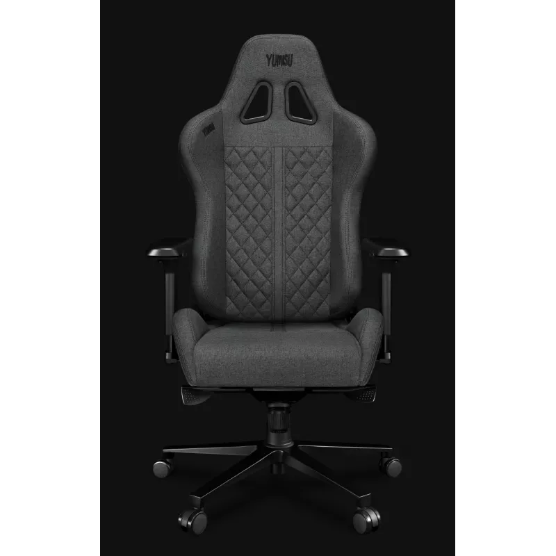 Yumisu 2050 sedia da gaming in materiale grigio/nero