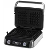 Adler AD 3084 piastra per waffle, 2400 W, nero/argento