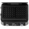 Adler AD 3084 piastra per waffle, 2400 W, nero/argento