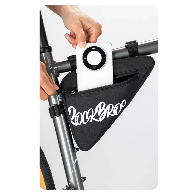 ROCKBROS G001 Flash Journey borsa da telaio triangolare 0,8L – nero