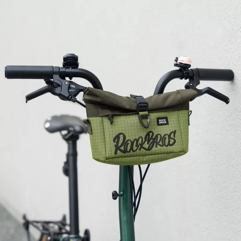 Borsa frontale per bici / borsa a tracolla ROCKBROS W020 a doppia funzione - verde