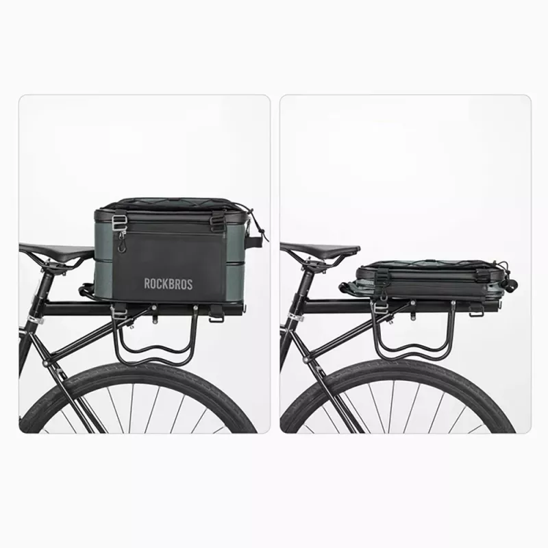 Rockbros A30 ROAD TO SKY Borsa pieghevole per portapacchi 15-30L Grigio