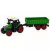 LEAN TOYS Trattore con rimorchio agricolo, a frizione, luce e suono, 35 cm