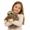 LEAN TOYS Bradipo realistico di peluche con zampe a velcro 34 cm