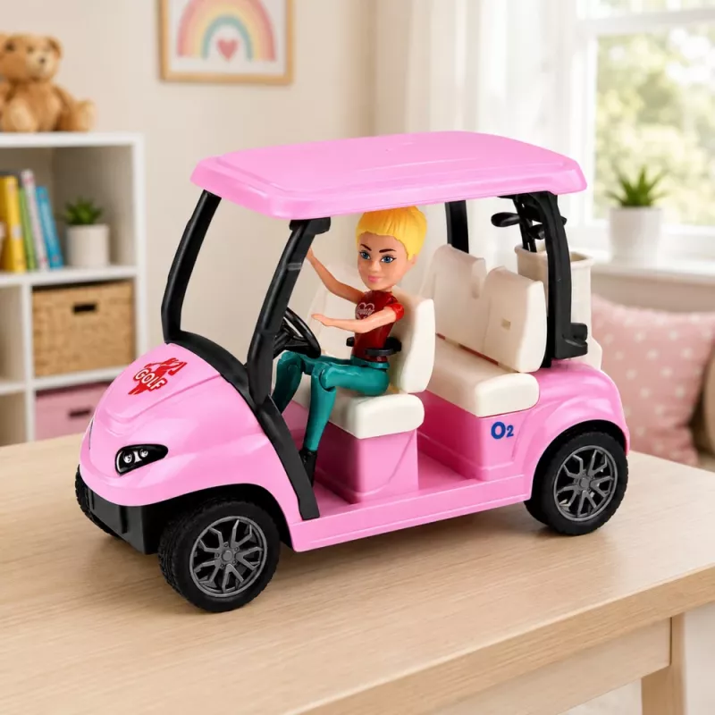 LEAN TOYS Set golf Meleks per bambole con cane set golf accessori per le vacanze