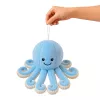 LEAN TOYS Polpo di peluche con tentacoli elastici blu 30 cm