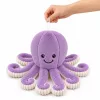 LEAN TOYS Polpo di peluche con tentacoli elastici lilla 50 cm