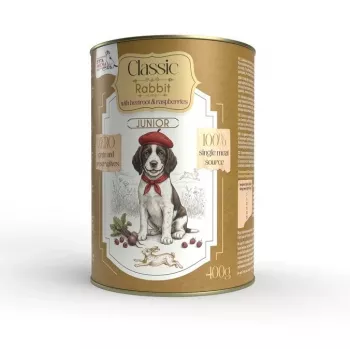 Syta Micha Cibo umido per cuccioli coniglio con barbabietola rossa e lamponi - 400 g scatoletta