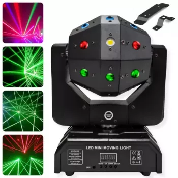 LIGHT4ME ATLAS Luce multi-effetto moving 4-in-1 LED