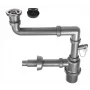 1-Bowl Sink Sifone con tappo Click-Clack 3,5 pollici