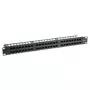 DELTA ENERGY SYSTEMS PP-48/RJ/6C Patch panel 48 porte Cat6 UTP, montaggio rack 19 pollici 1U, nero