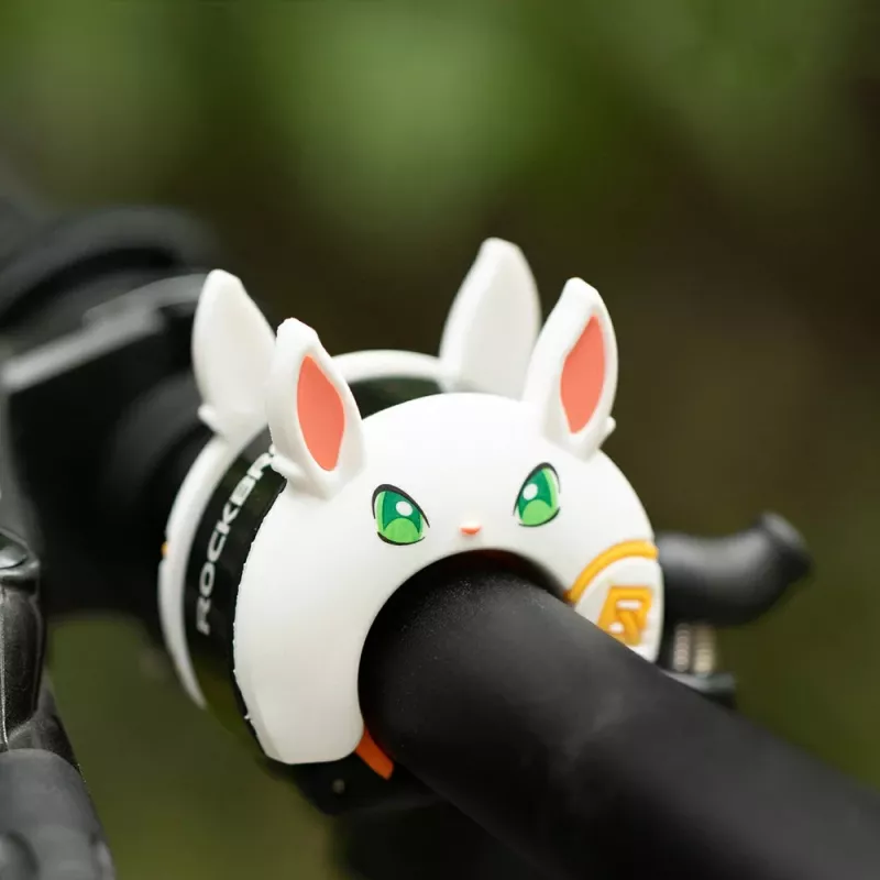 ROCKBROS Campanello per bici per bambini con motivo coniglietto bianco